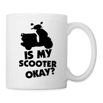 E-Scooter Roller Scooter - Tasse - Weiß - Rechts