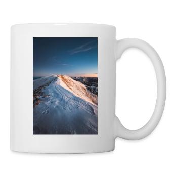 Alpen Glow On Agrafa mountain range in Greece - Mug - white - Right