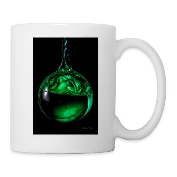 Gouttes vertes 5 - Mug blanc - blanc - Droite