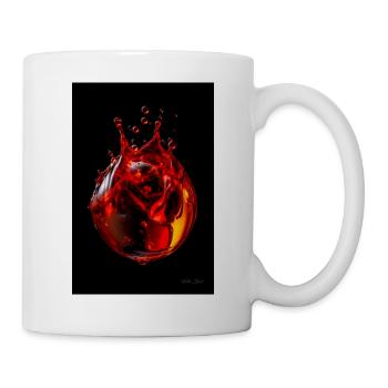 Gouttes magma 7 - Mug blanc - blanc - Droite