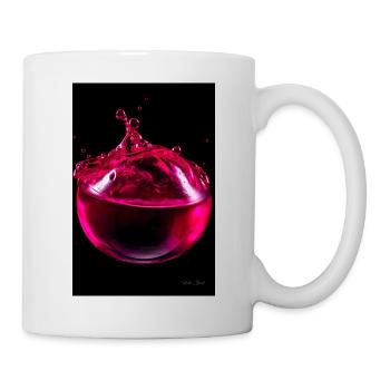 Gouttes magenta 6 - Mug blanc - blanc - Droite