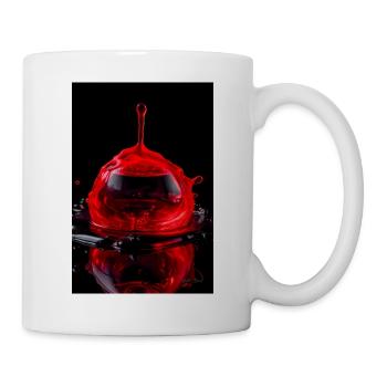 Gouttes rouges 5 - Mug blanc - blanc - Droite