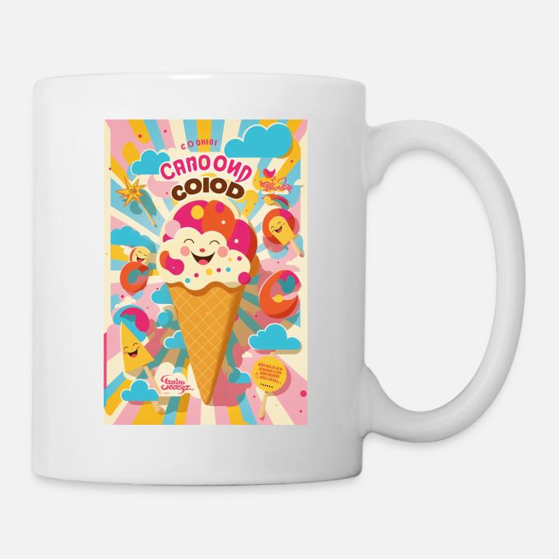 ice cream style - Mug blanc - blanc