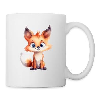 Renard Aquarelles Animal de forêt - Mug blanc - blanc - Droite