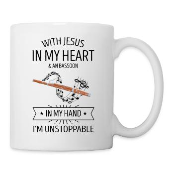 Basson pour basson anches et bassoniste - Mug blanc - blanc - Droite