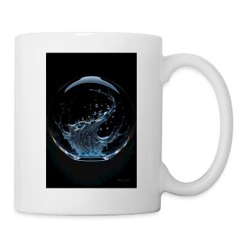 Kaos in einer Blase chrome 3 - Tasse - Weiß - Rechts