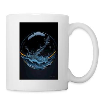 Kaos in einer Blase chrome 2 - Tasse - Weiß - Rechts
