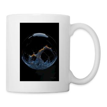 Kaos dans un feu de bulle 1 - Mug blanc - blanc - Droite