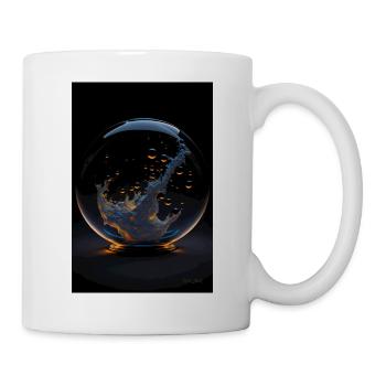 Kaos dans un feu de bulle 3 - Mug blanc - blanc - Droite