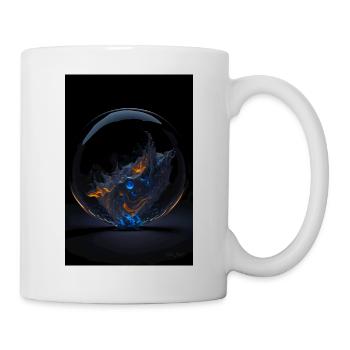 Kaos in einer Blase feuer 2 - Tasse - Weiß - Rechts