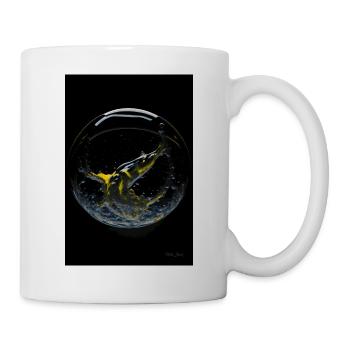 Kaos dans une bulle jaune 4 - Mug blanc - blanc - Droite
