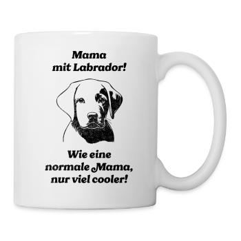 Mama mit Labrador - Tasse - Weiß - Rechts