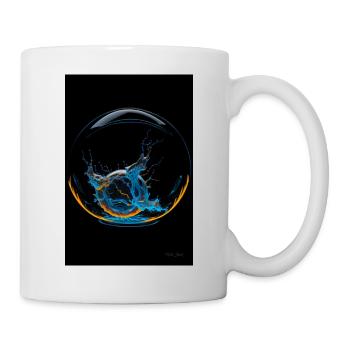 Kaos dans une bulle néon 4 - Mug blanc - blanc - Droite