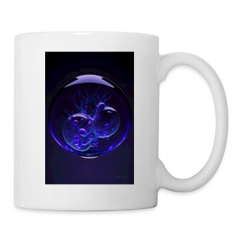 Kaos in einer Blase lila 4 - Tasse - Weiß - Rechts