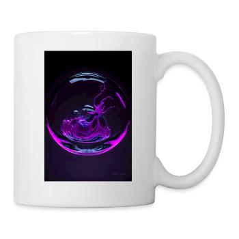 Kaos dans une bulle magenta 2 - Mug blanc - blanc - Droite