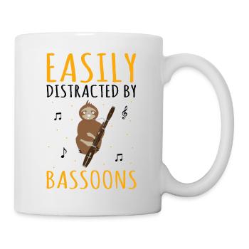Basson pour basson anches et bassoniste - Mug blanc - blanc - Droite