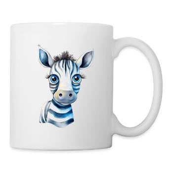 Zoo d’aquarelle Zebra - Mug blanc - blanc - Droite