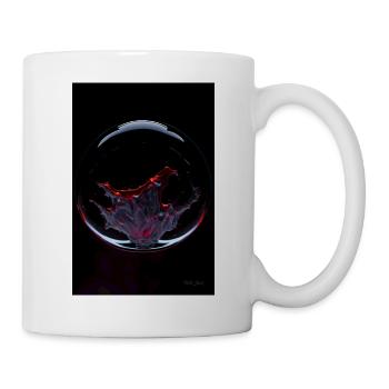 Kaos dans une bulle rouge 1 - Mug blanc - blanc - Droite