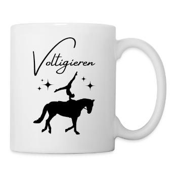 Voltigieren - Tasse - Weiß - Rechts