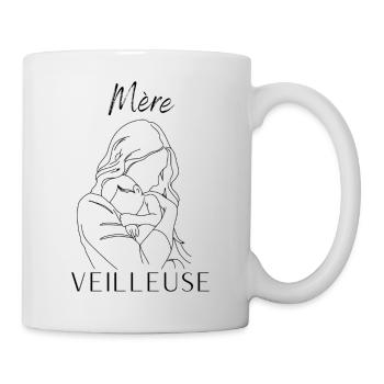 Mère veilleuse - Mug blanc - blanc - Droite