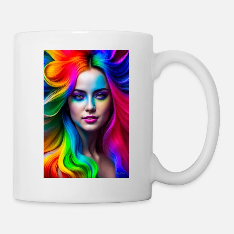 Néon Beauté 3 - Mug blanc - blanc