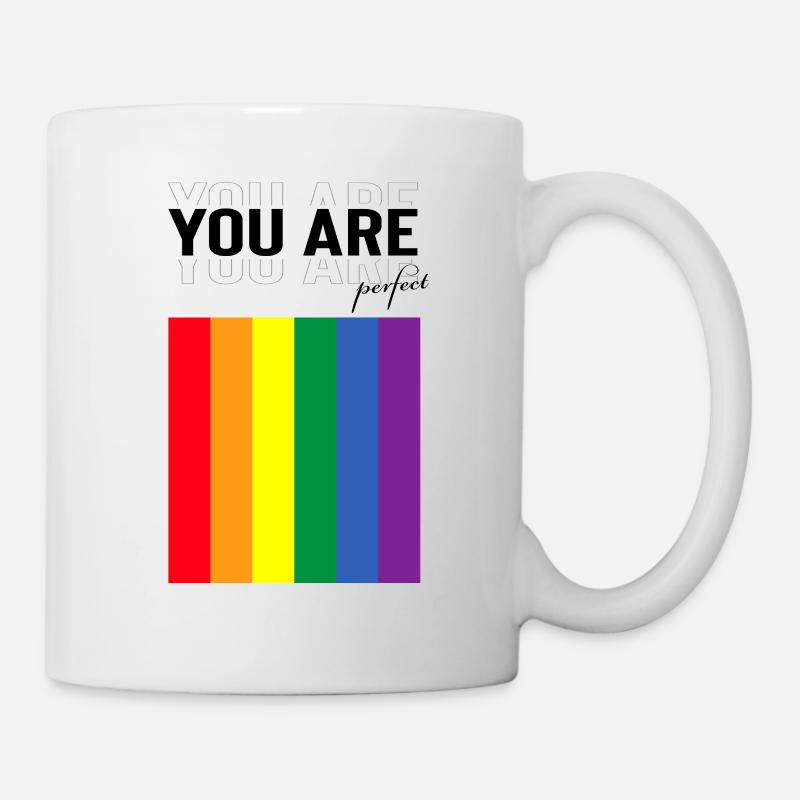 LGBTQ You're perfect design - Mug - white