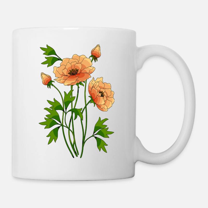 Fleur - Mug blanc - blanc
