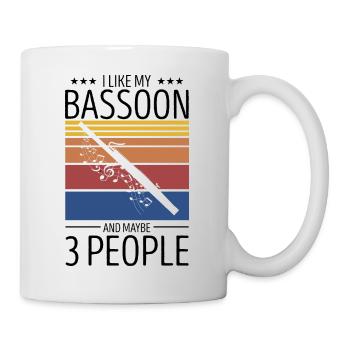 Bassoonist design for woodwind orchestra - Mug - white - Right