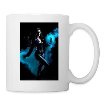 Cyan Schönheit 1 - Tasse - Weiß - Rechts