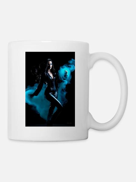 Cyan Schönheit 1 - Tasse - Weiß