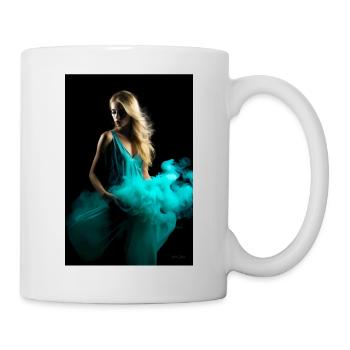 Cyan Schönheit 4 - Tasse - Weiß - Rechts