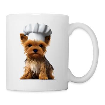 Restaurateur Yorkshire Terrier Puppy Cooking Dog - Mug - white - Right