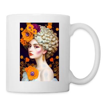 Schicke, digitale Malerei - Tasse - Weiß - Rechts
