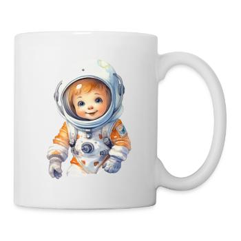 Dessin à l’aquarelle d’astronaute - Mug blanc - blanc - Droite