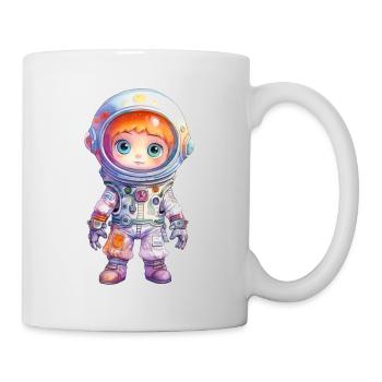 Dessin à l’aquarelle d’astronaute - Mug blanc - blanc - Droite