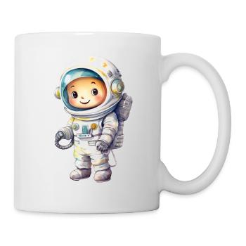 Dessin à l’aquarelle d’astronaute - Mug blanc - blanc - Droite