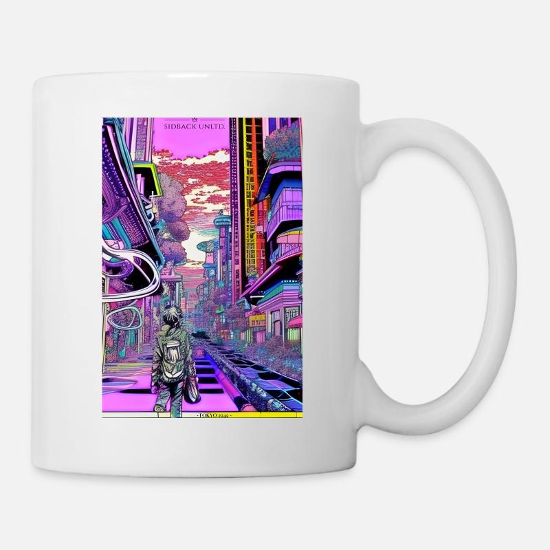 sidback unltd - Neo Tokyo 2245 - Tasse - Weiß