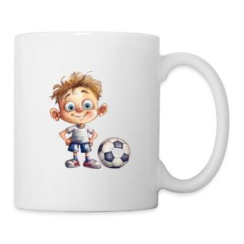 Footballer Watercolors Drawing - Mug - white - Right