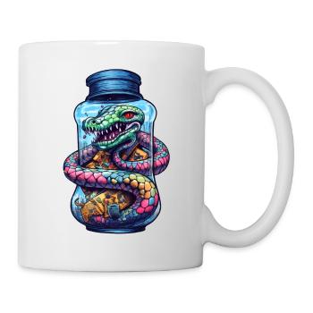 Basilisk Tattoo Zeichnung - Tasse - Weiß - Rechts
