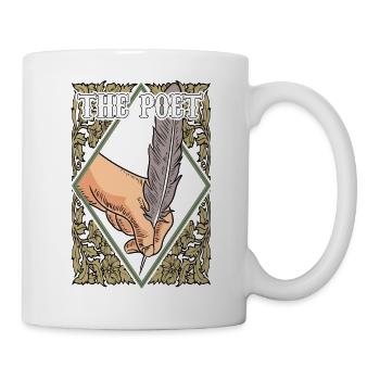 Poet Poesie Dichter Poetry I Geschenk - Tasse - Weiß - Rechts