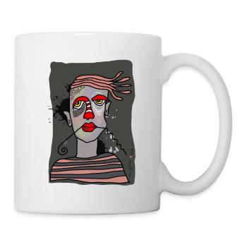 comicart Gesicht - Tasse - Weiß - Rechts