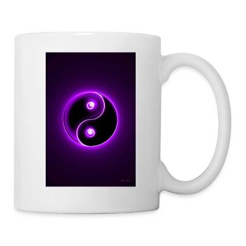 Yin Yang lila 2 - Tasse - Weiß - Rechts