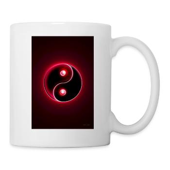 Yin Yang rot 2 - Tasse - Weiß - Rechts