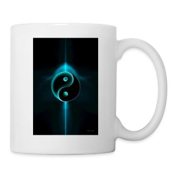 Yin Yang cyan 1 - Tasse - Weiß - Rechts