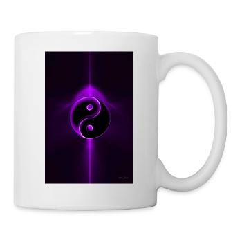 Yin Yang lila 1 - Tasse - Weiß - Rechts