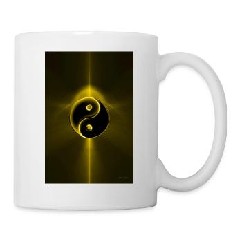 Yin Yang gelb 1 - Tasse - Weiß - Rechts
