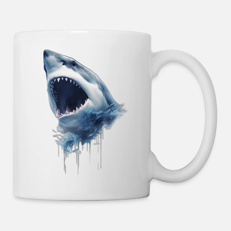 Requin dans l'Océan - Mug blanc - blanc