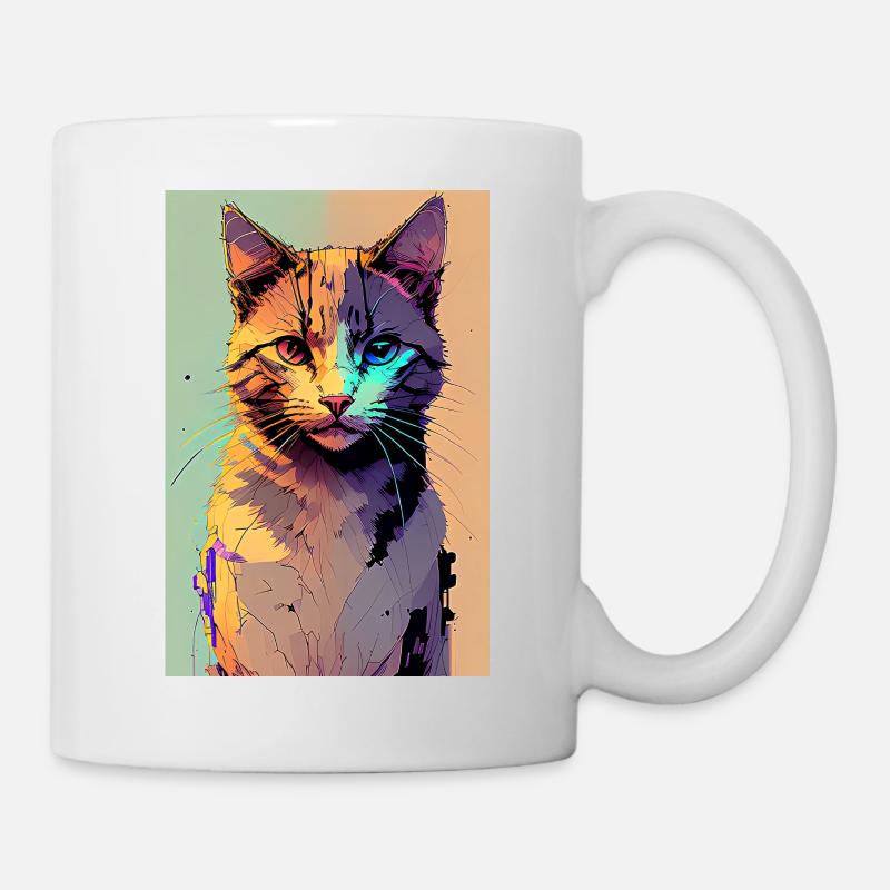 Inkpunk Cat 1 - Mug - white