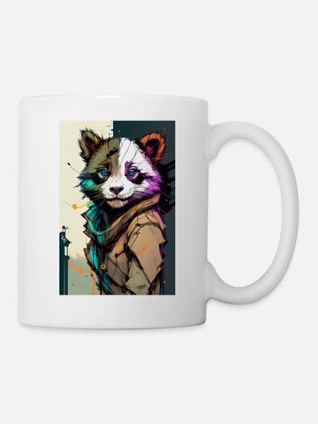 Inkpunk Panda 2 - Tasse - Weiß