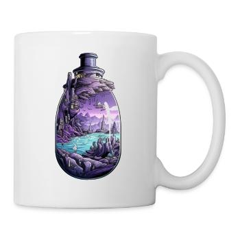 Sunken City Bottle Drawing - Mug - white - Right